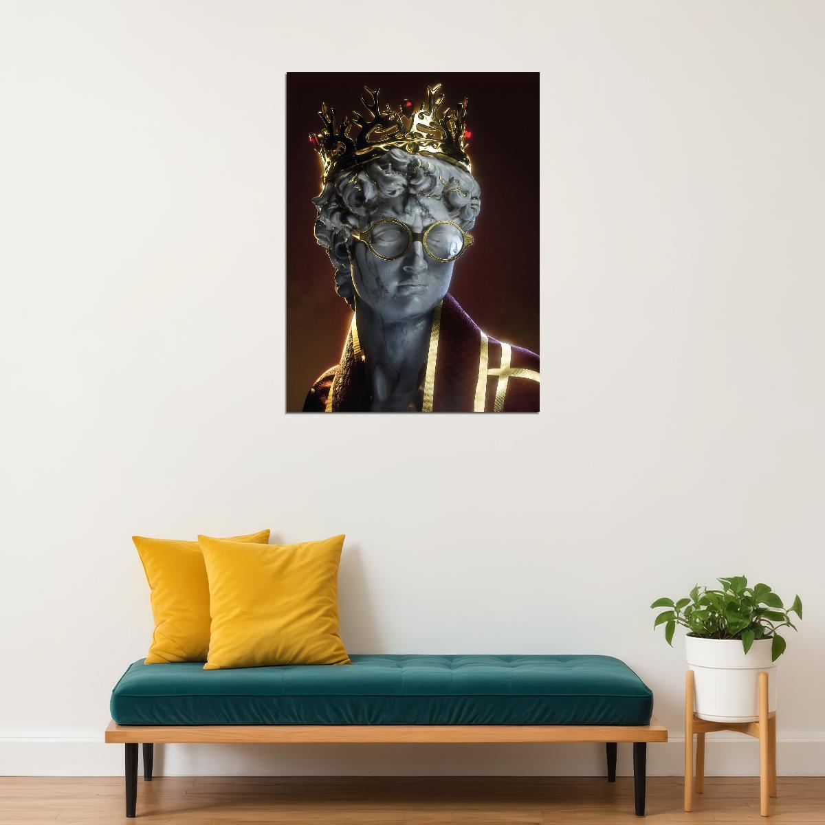 David Meets Harry Potter Art Poster Modern Swag Wall Decor Greek Statue Inspired Motivational Trendy Wall Art Print