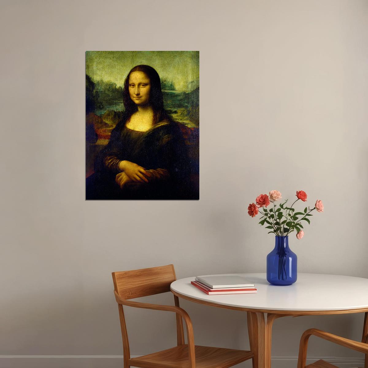 Mona Lisa Classic Art Poster Timeless Masterpiece Wall Decor Leonardo da Vinci Painting Wall Print