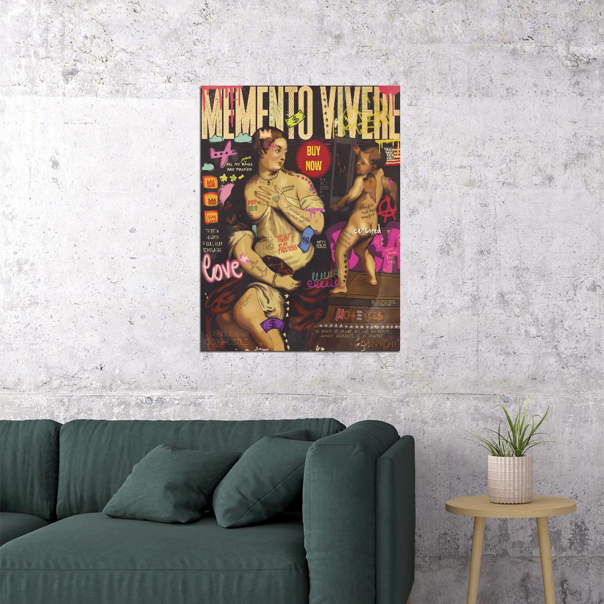 Venus and Cupid Rubens reinterpretation Street Graffiti Pop Art Poster Crypto Art