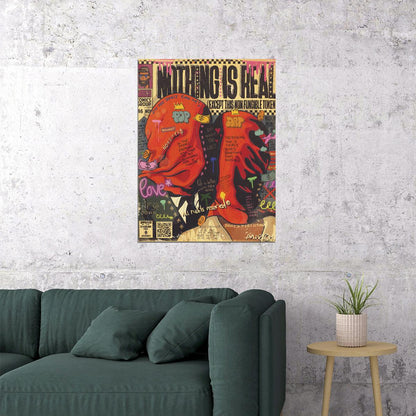 Nothing Is Real Pop Art Poster Graffiti Street Art Elephant Surreal Modern Print