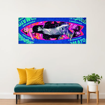 Neon Surreal Pop Art Poster Graffiti Street Art Colorful Modern Psychedelic Print