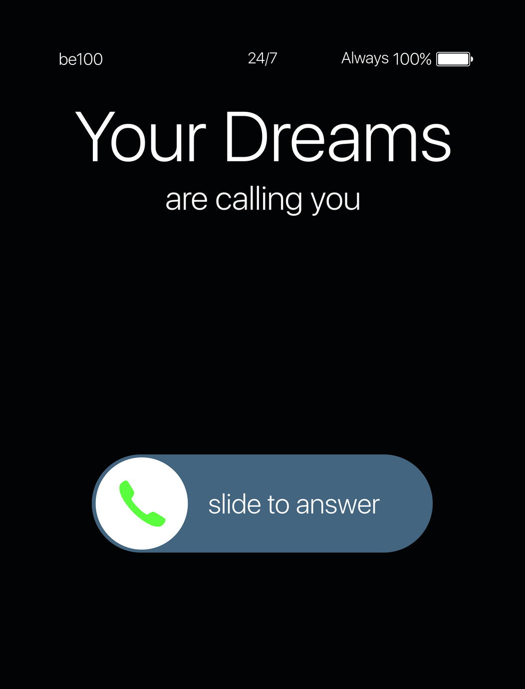 Your Dreams Are Calling Art Poster Inspirational and Creative Text Wall Decor for Motivation and Determination Office Wall Art Print