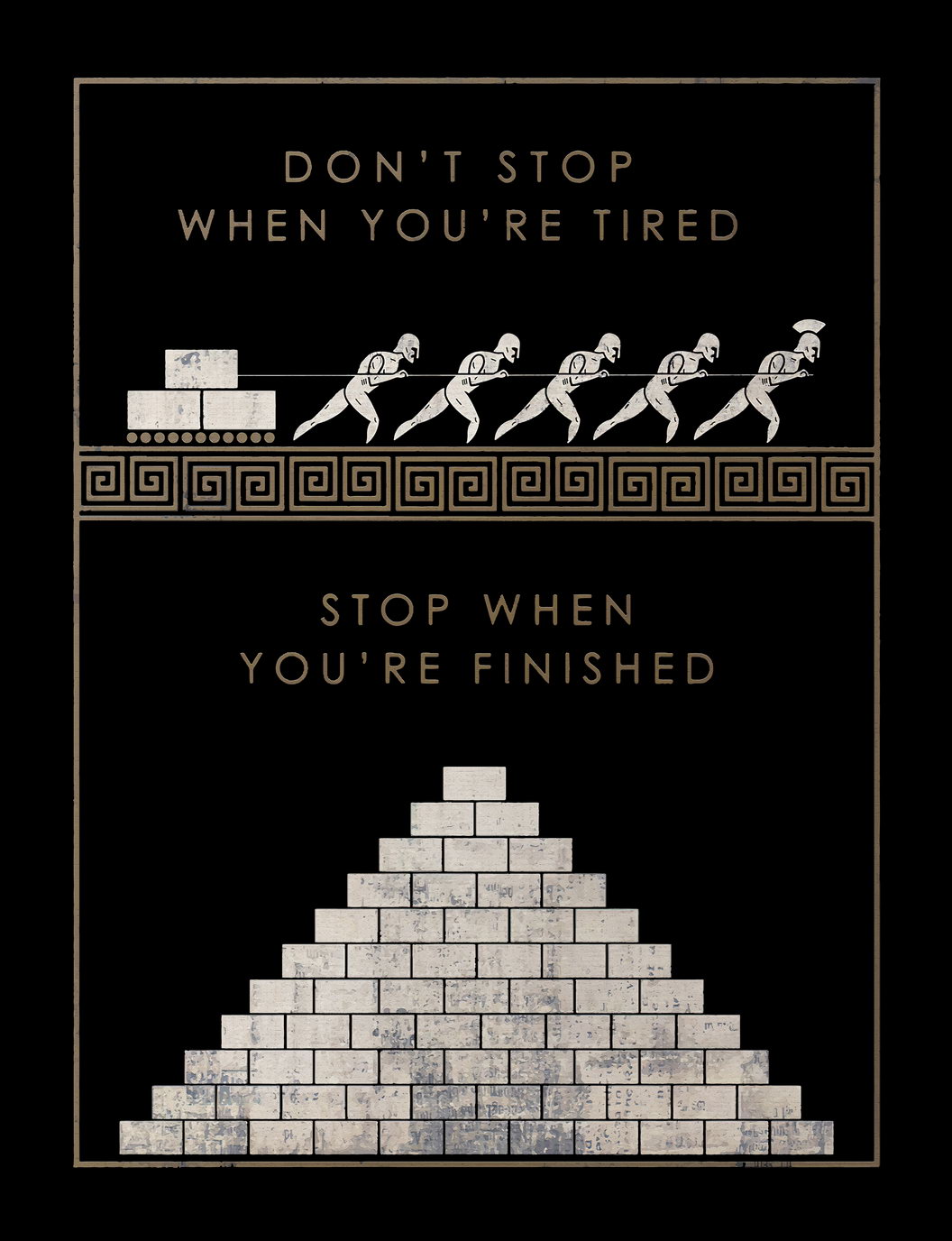 Don’t Stop Art Poster Motivational Success Wall Decor Featuring Unique Design for Ambitious Minds Modern Office Wall Art Print