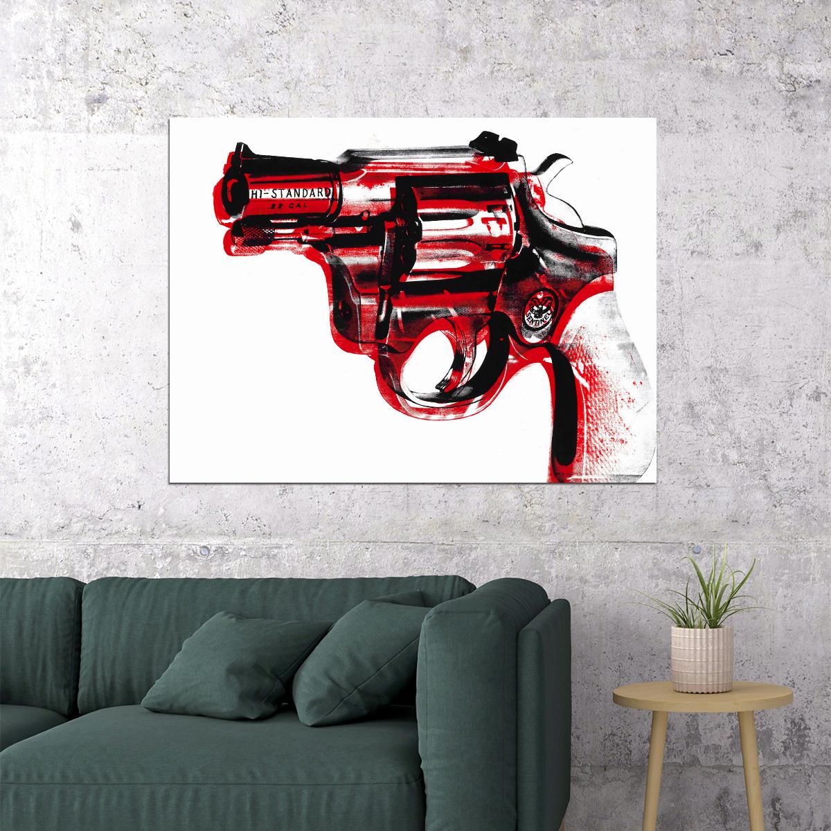 Louis Vuitton Revolver Art Poster Bold Luxury Wall Decor Designer Modern Artistic Iconic Office Wall Art Print