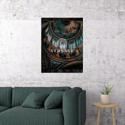 Versace Dome Art Poster Luxury Wall Decor Architectural Design Modern Style Designer Artistic Office Wall Art Print