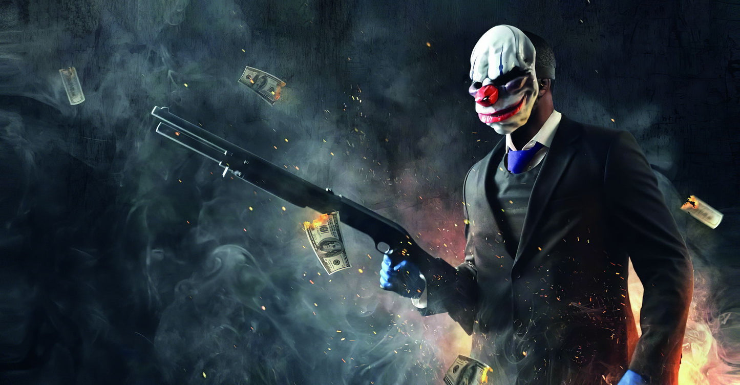 Joker Video Game Poster Iconic Dark Villain Wall Decor Gaming Artwork Comic Style Epic Wall Print