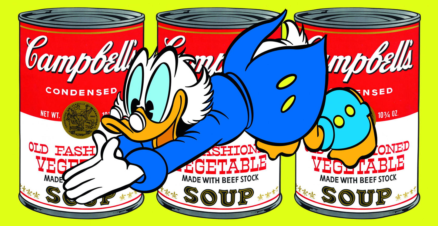 Donald Duck Campbell Soup Graffiti Art Poster Pop Art Wall Decor Cartoon Style Urban Modern Wall Print