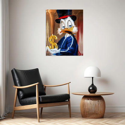 Mickey Mouse Luxury Graffiti Art Poster Urban Wall Decor Cartoon Pop Art Designer Style Modern Wall Print