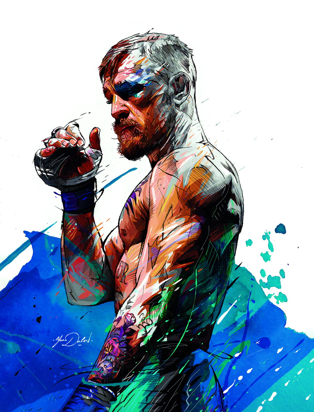 Conor McGregor Art Poster UFC Fighter Wall Decor Iconic Sports Artwork Motivational Style Modern Wall Print