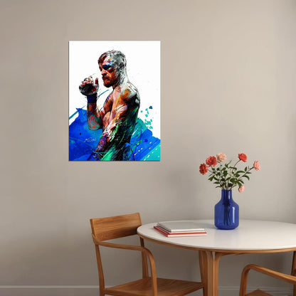 Conor McGregor Art Poster UFC Fighter Wall Decor Iconic Sports Artwork Motivational Style Modern Wall Print