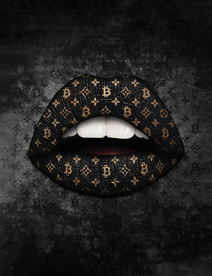 Luxury Lips Art Poster Bold Artistic Wall Decor Modern Iconic Style Designer Wall Print